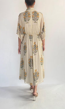 Hemant And Nandita | Inv Viscose Midi Dress | Multi