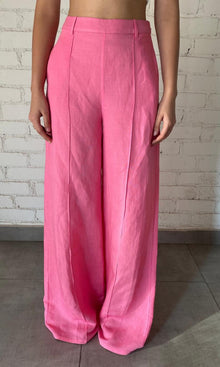 Womens | Inv Cotton Linen Pants | Pink