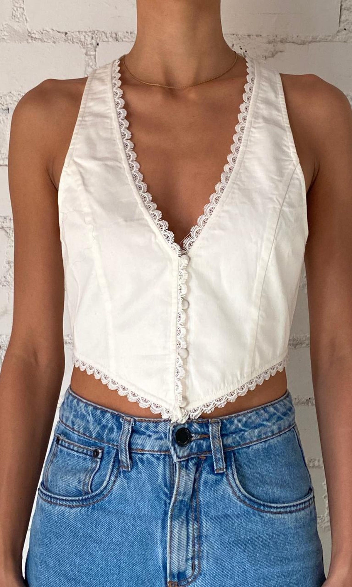 Womens | Inv Cotton Poplin Top | White