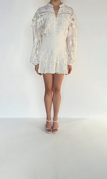 Womens | Inv Viscose Georgette Nysa Short Dress | White