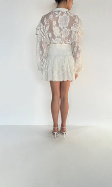 Womens | Inv Viscose Georgette Nysa Short Dress | White