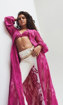 Hemant And Nandita | Nysa Cotton Bandeau | Pink