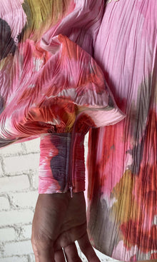 Hemant And Nandita | Rosa Cotton Linen Romper With Belt | Pink