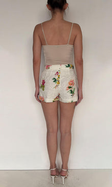 Hemant And Nandita | Taha Cotton Schiffli Shorts | White