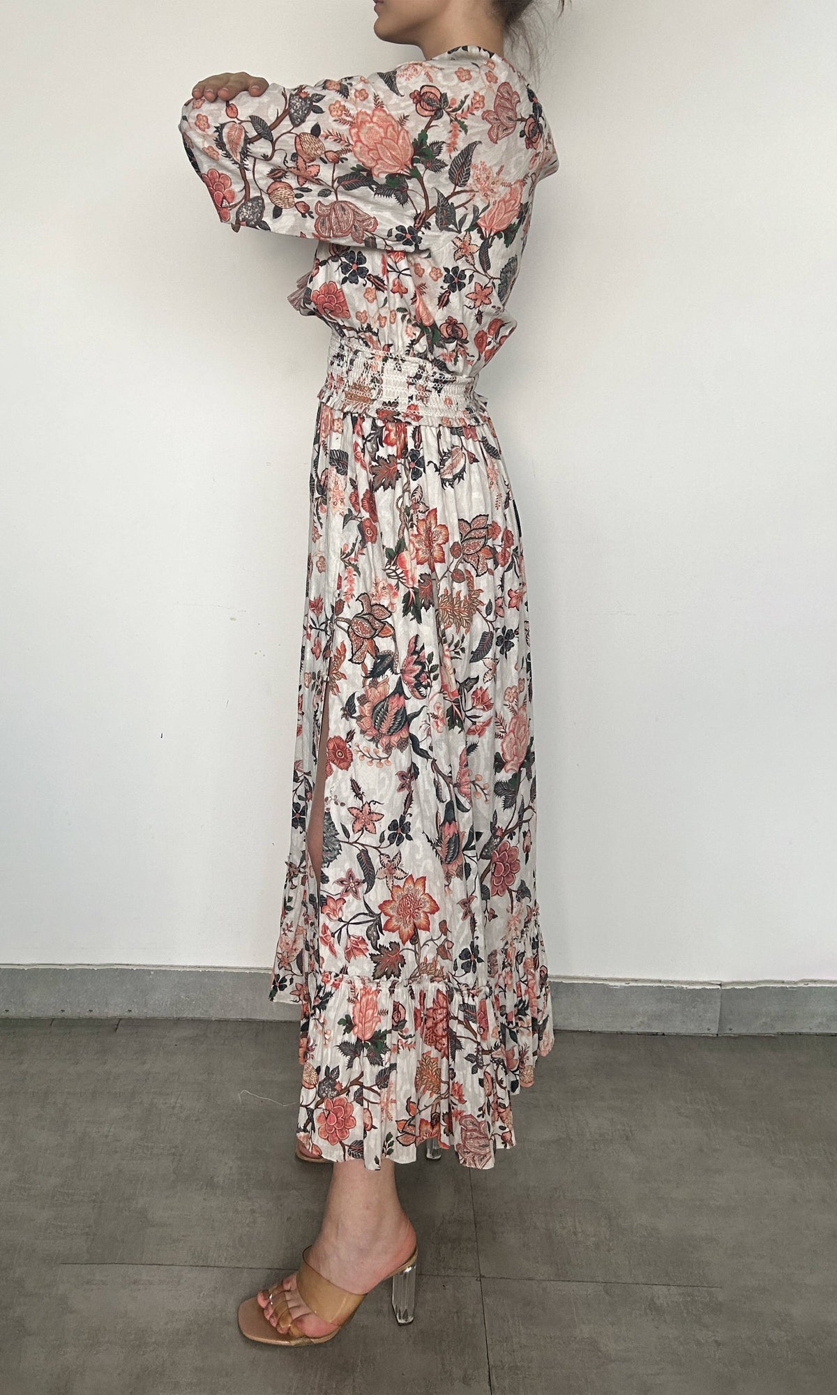 Hemant And Nandita | Tana Cotton Long Dress | Multi