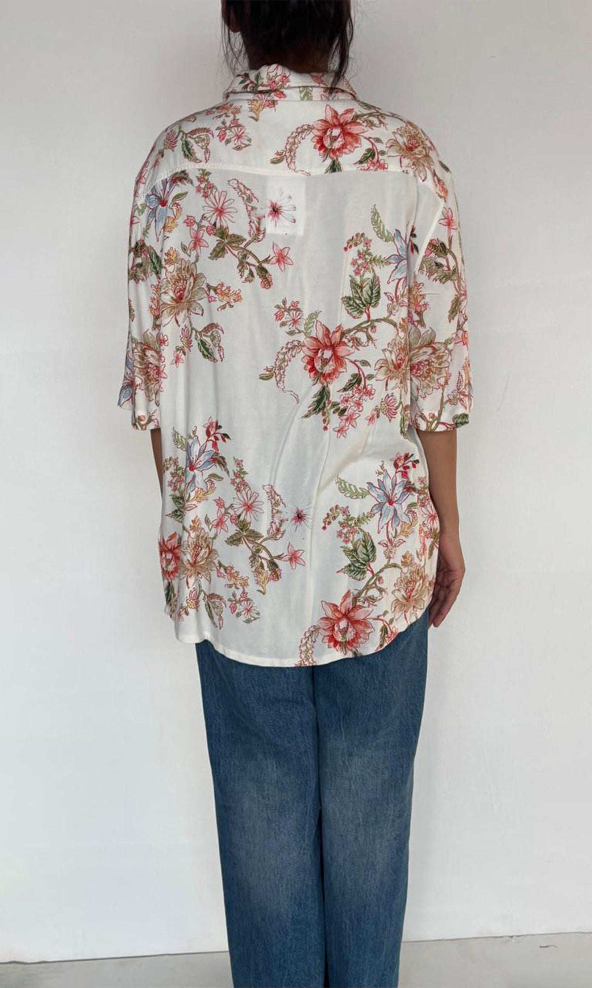 Hemant And Nandita | TS Rayon Shirt | White