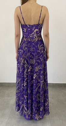 Long Dress | Purple/Multi