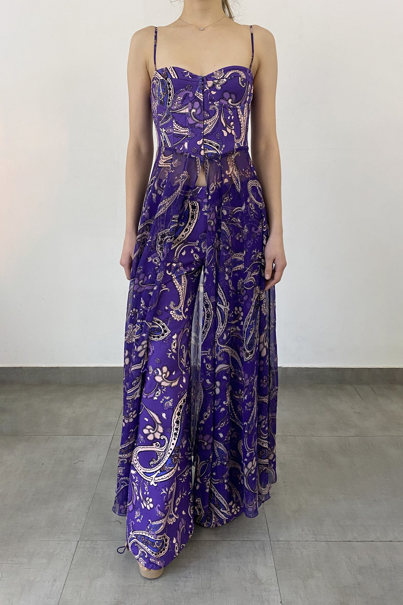 Long Dress | Purple/Multi