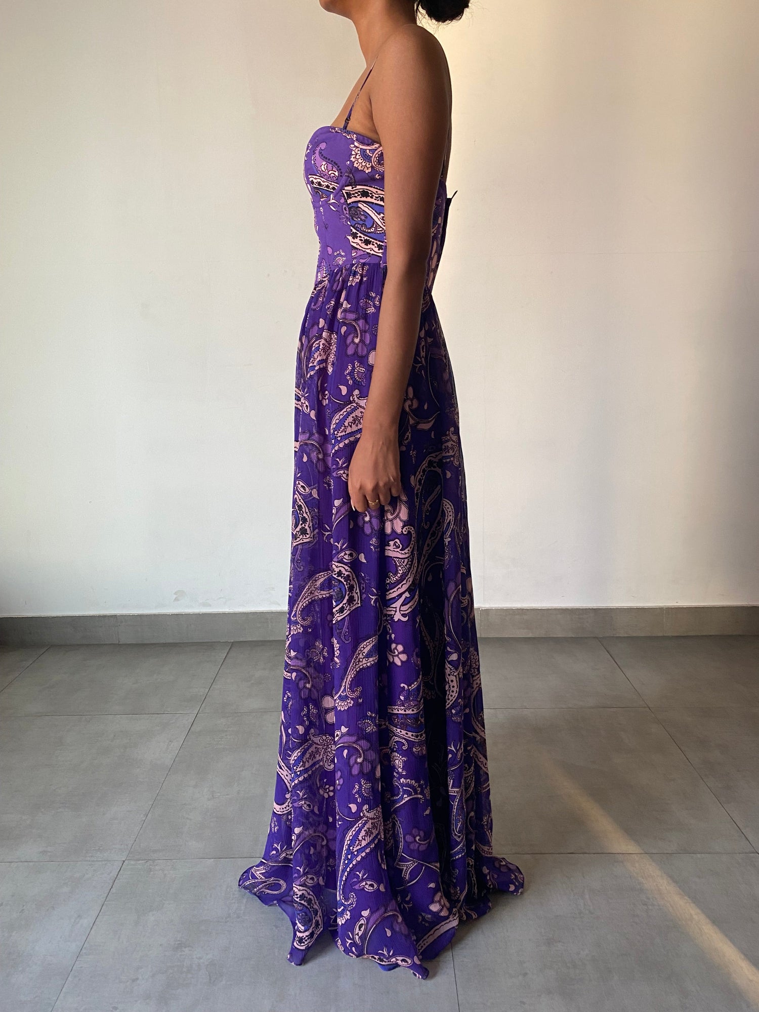 Long Dress | Purple/Multi