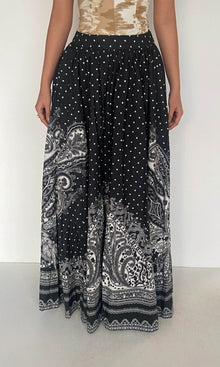 Hemant And Nandita | Viri Cotton Long Skirt | Black