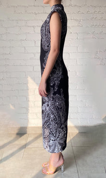 Hemant And Nandita | Viri Heavy Crepe Long Dress | FA24 | Black White