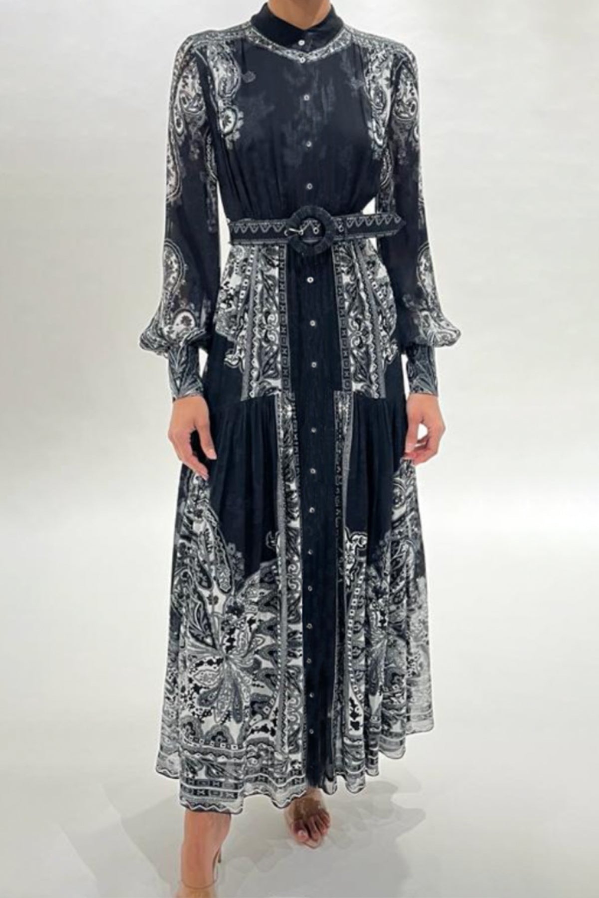 Long Dress | Black/White