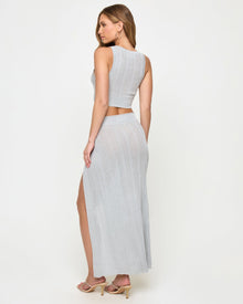 Heart Of Gold Tank | Metallic Silver