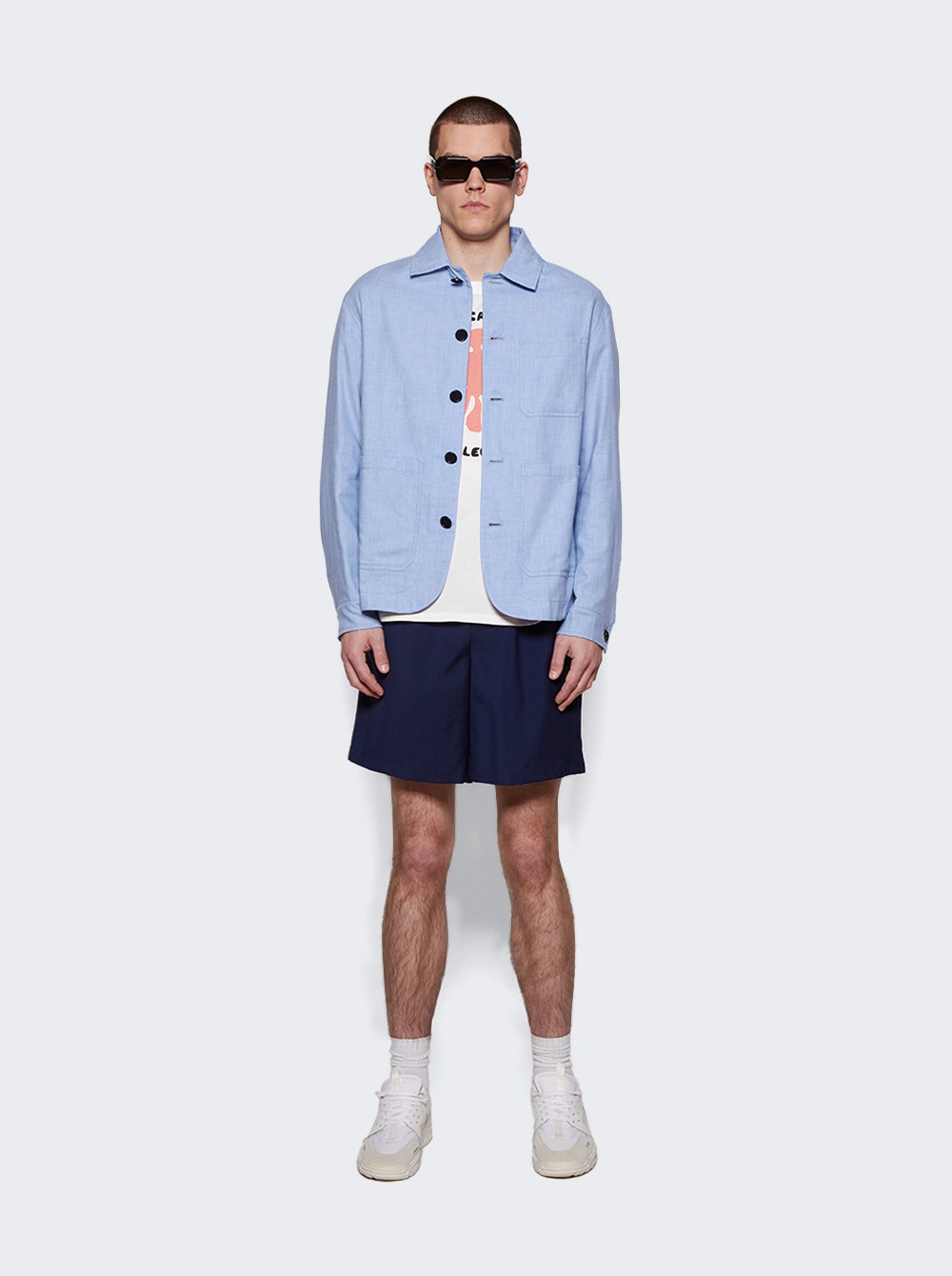 Men | Ami Alexandre Mattiussi | Elasticated Waist Shorts | Nautic Blue