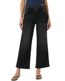 HUDSON Jeans | Womens | Rosalie High-Rise Wide Leg Ankle Jean | Black