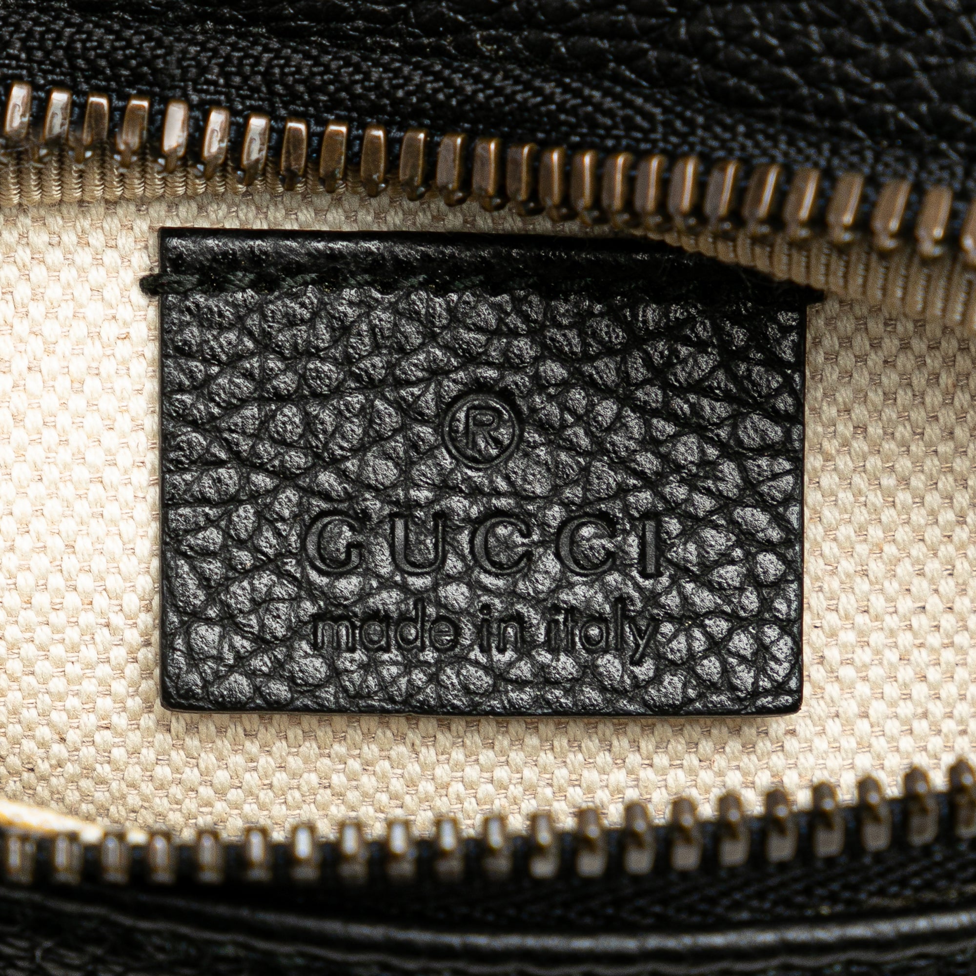 Gucci | Pre-Owned Leather Logo Belt Bag | Black