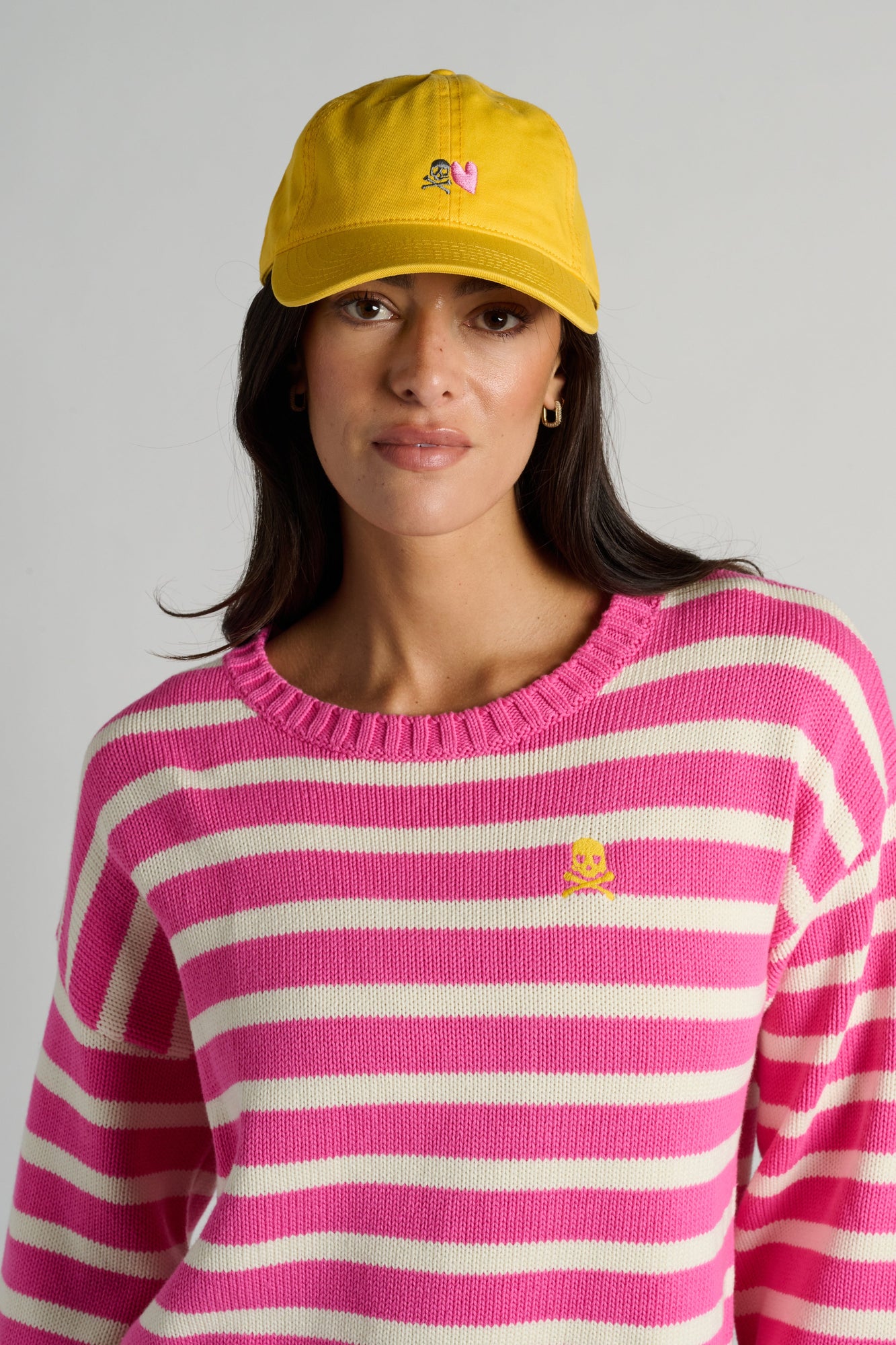 Kerri Rosenthal | Heart And Skull Hat | Soul Yellow