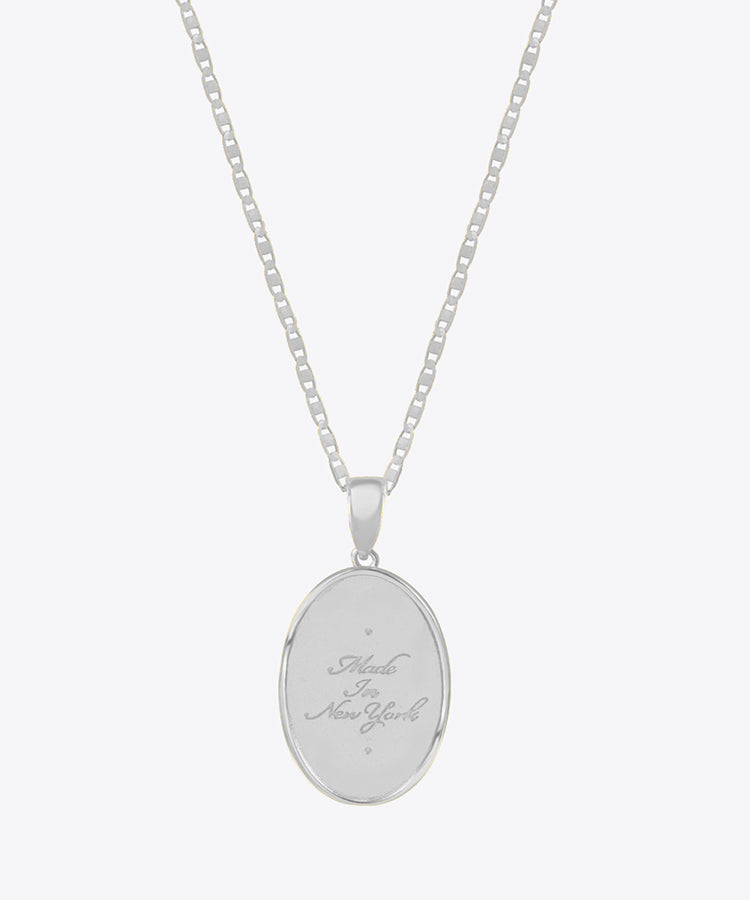 Hearts Afire Medallion Necklace | Sterling Silver