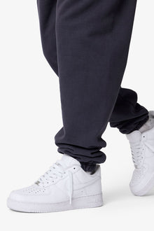 Heavy Basic Sweatpants | Washed Black