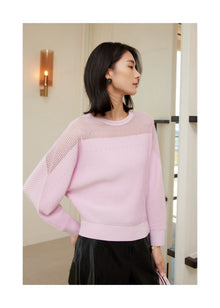 Heavy Knit Top | Pink
