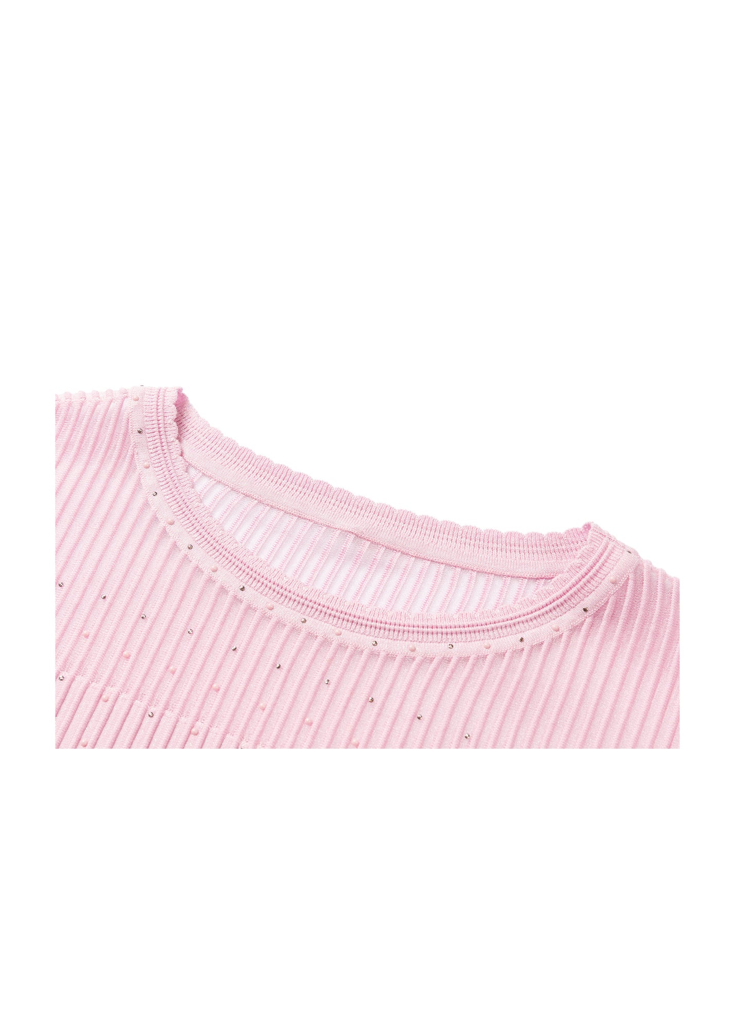 Heavy Knit Top | Pink