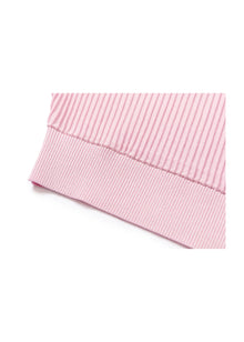 Heavy Knit Top | Pink