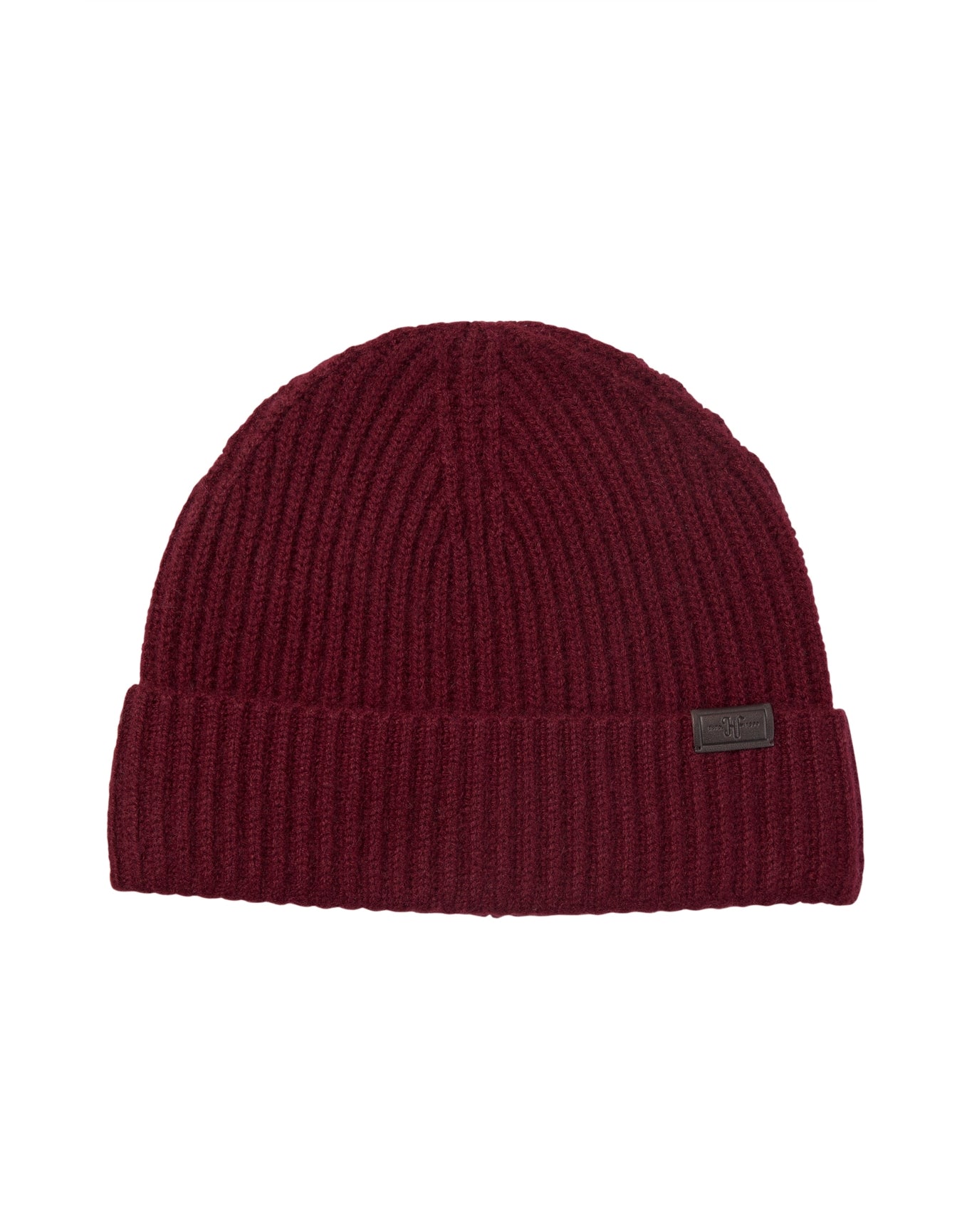 Hickey Freeman | Men | Cashmere Chunky Rib Hat | Bordeaux