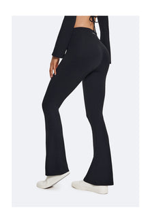 High-Waisted Flared Leggings | Black