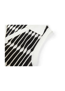High-Waisted Knit Vest | Black