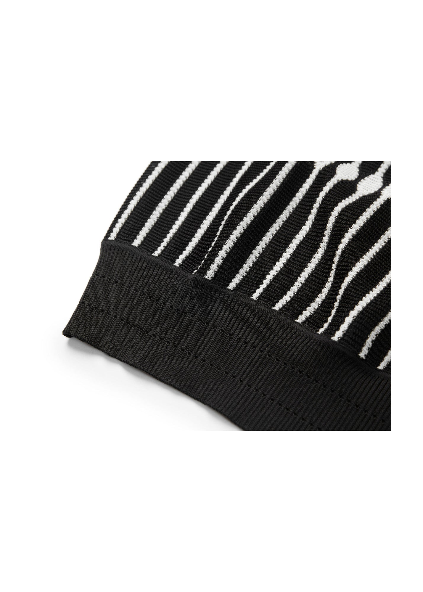 High-Waisted Knit Vest | Black