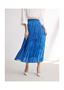 High-Waisted Skirt | Blue