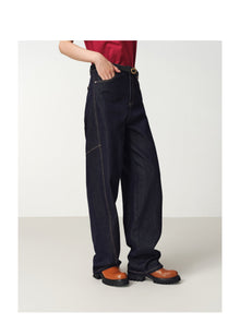 High-Waisted Slim Jeans | Navy