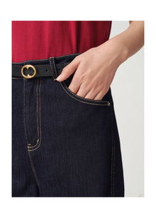 High-Waisted Slim Jeans | Navy