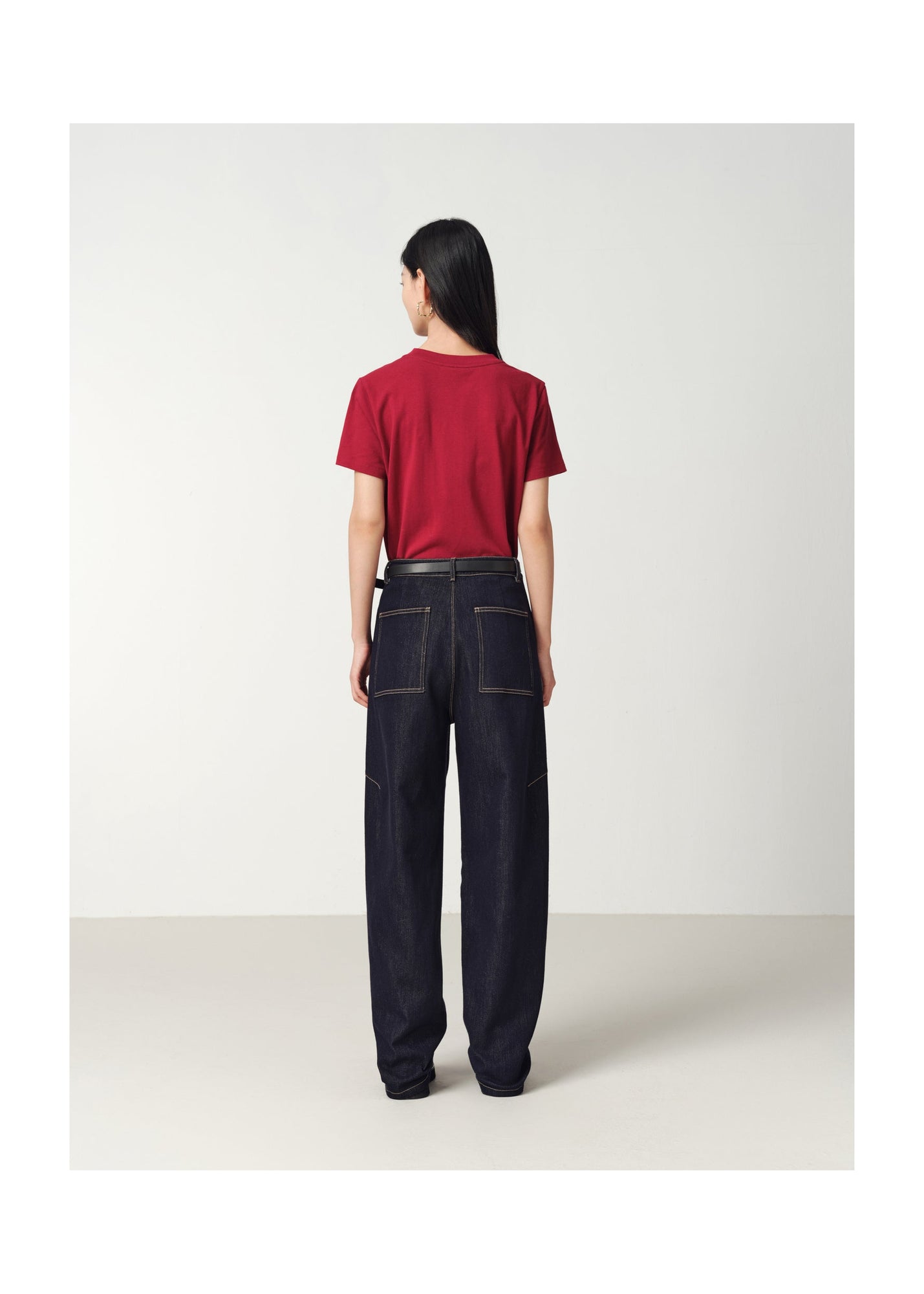 High-Waisted Slim Jeans | Navy