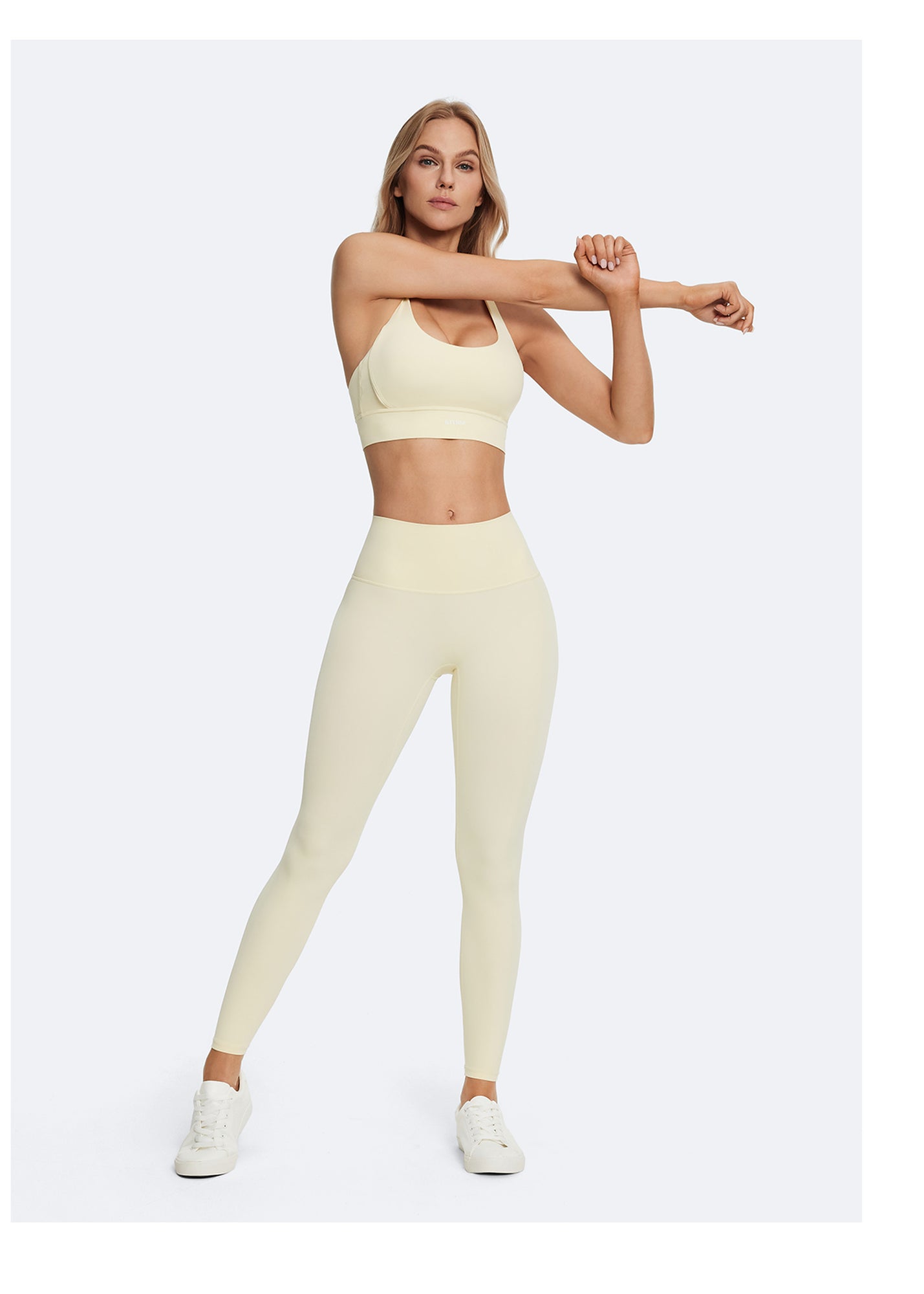 High-Waisted ⅞ Leggings | Butter Yellow