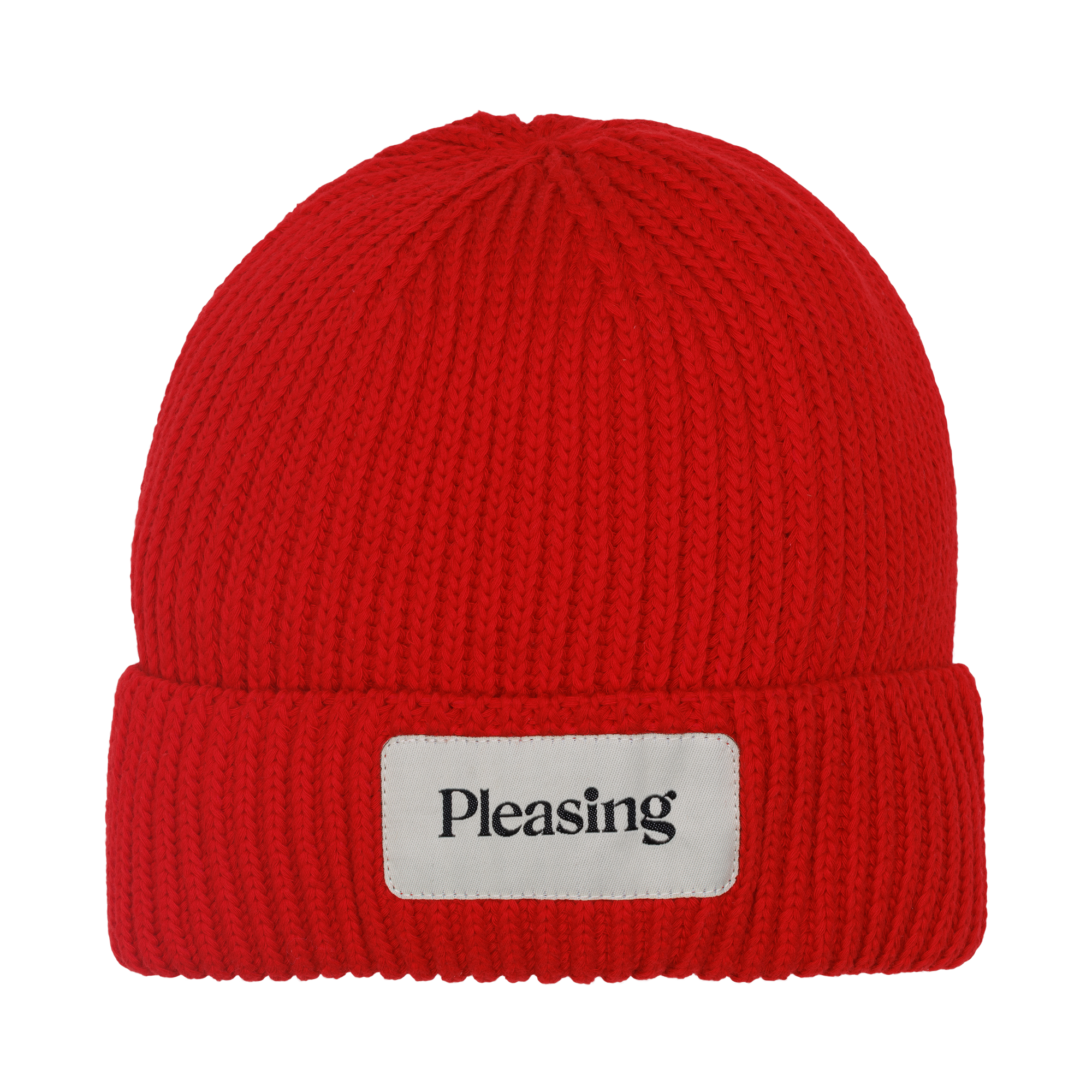 The Pleasing Striped Beanie | Red