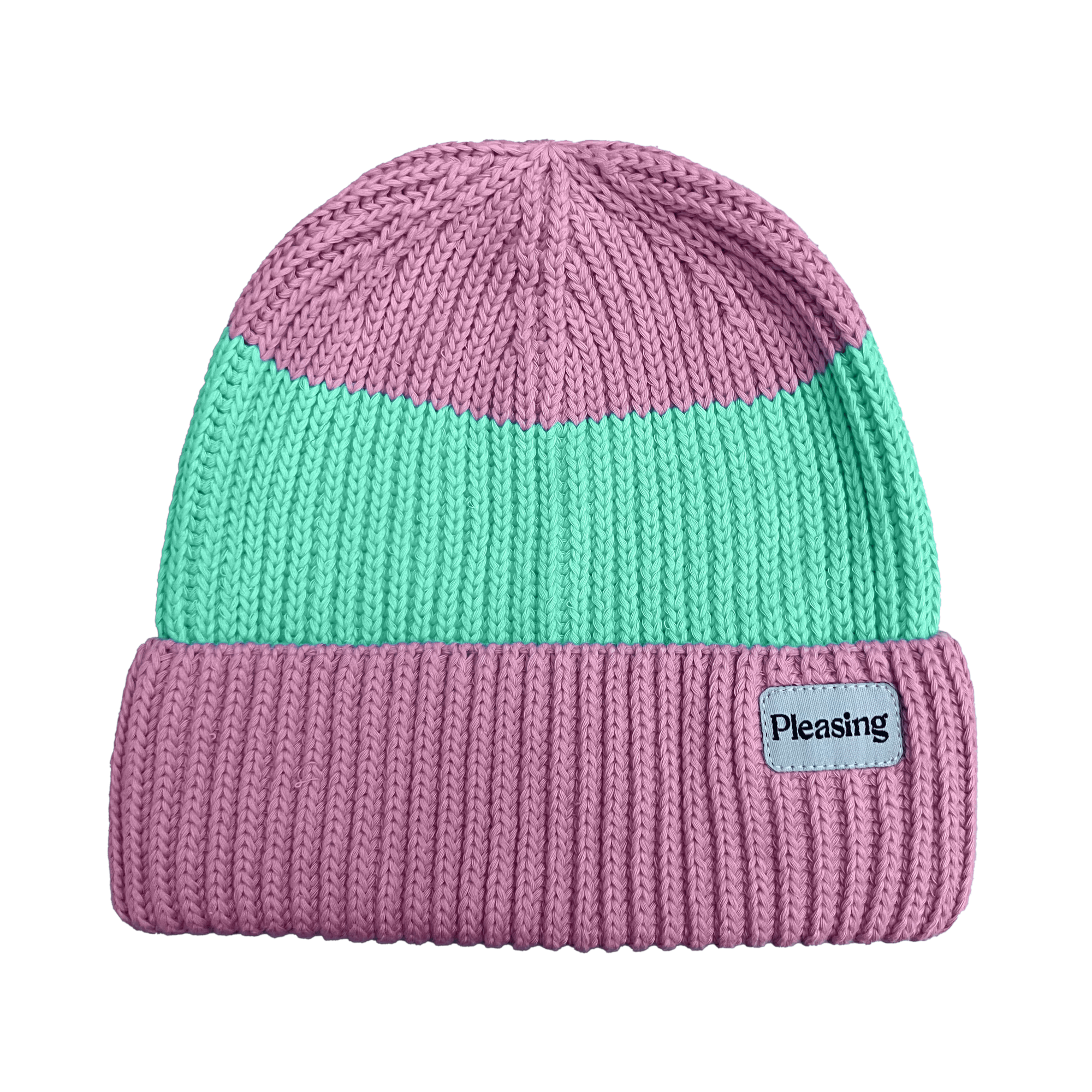 The Pleasing Striped Beanie | Lilac and Mint