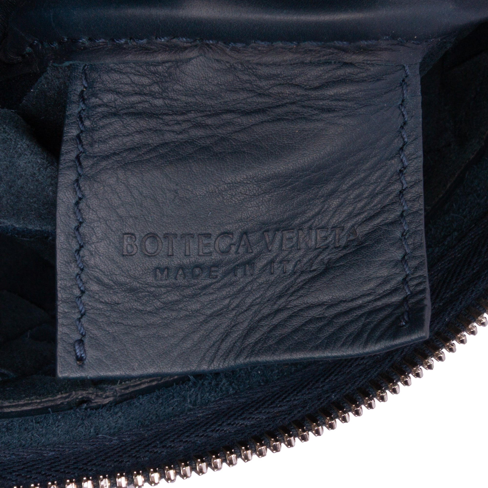 Bottega Veneta | Pre-Owned Leather Intrecciato Duo Crossbody | Blue