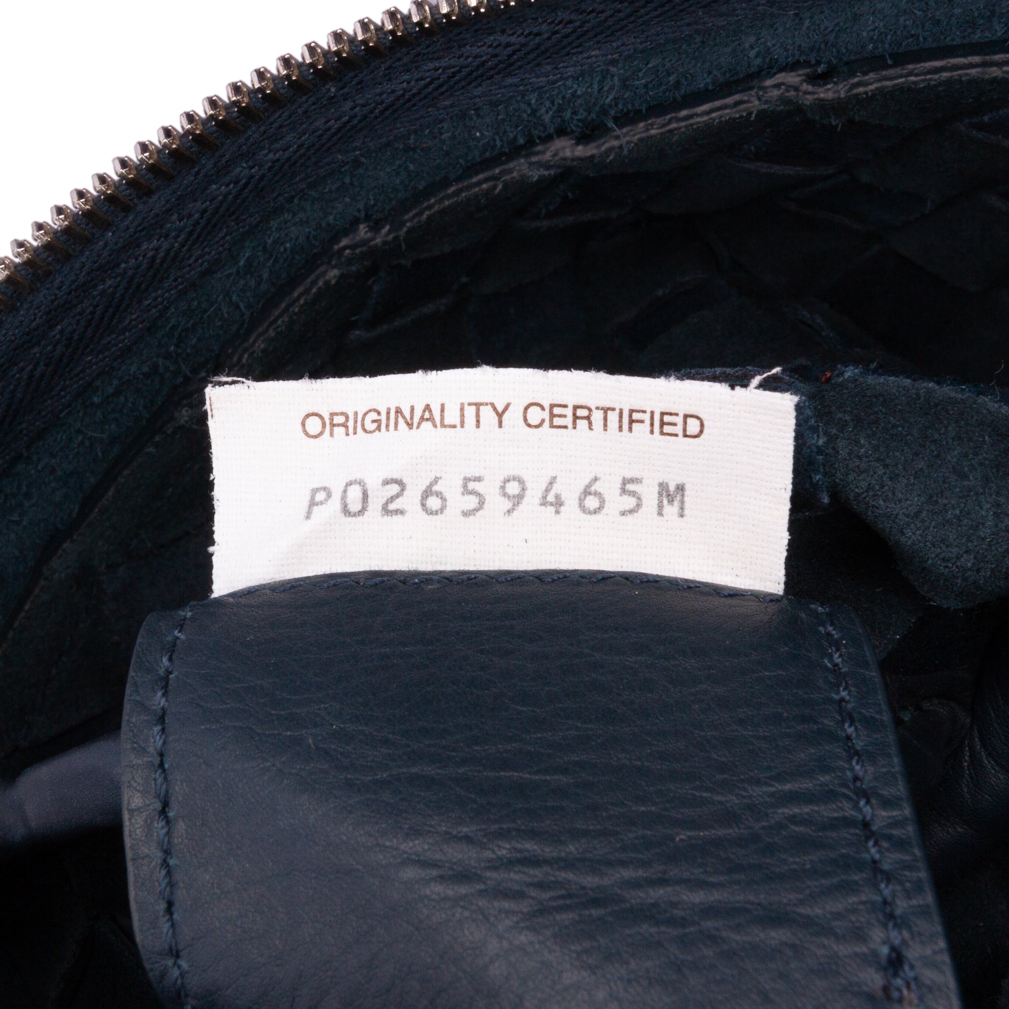 Bottega Veneta | Pre-Owned Leather Intrecciato Duo Crossbody | Blue