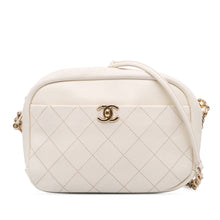 Chanel | Pre-Owned Medium Quilted Goatskin Casual Trip Camera Bag | White/Ivory