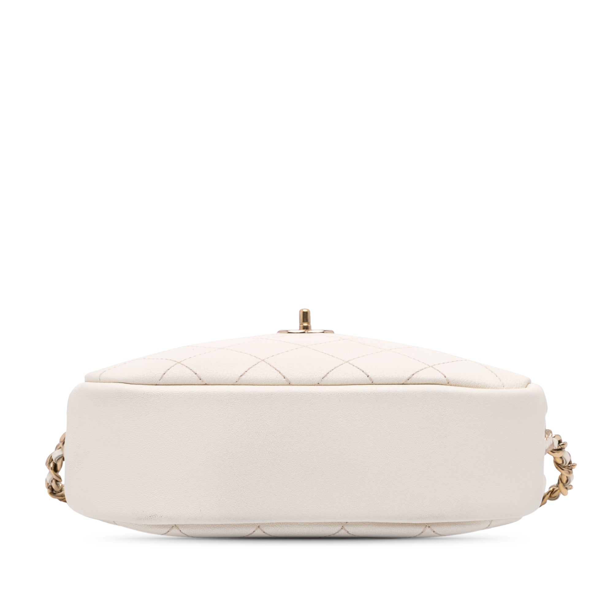 Chanel | Pre-Owned Medium Quilted Goatskin Casual Trip Camera Bag | White/Ivory