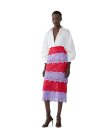 Pencil Skirt | Herrera Red Mul