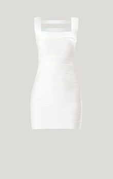 Icon Cutout Mini Dress | Alabaster