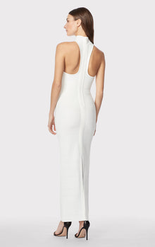 Racer Icon Cropped Gown | Alabaster