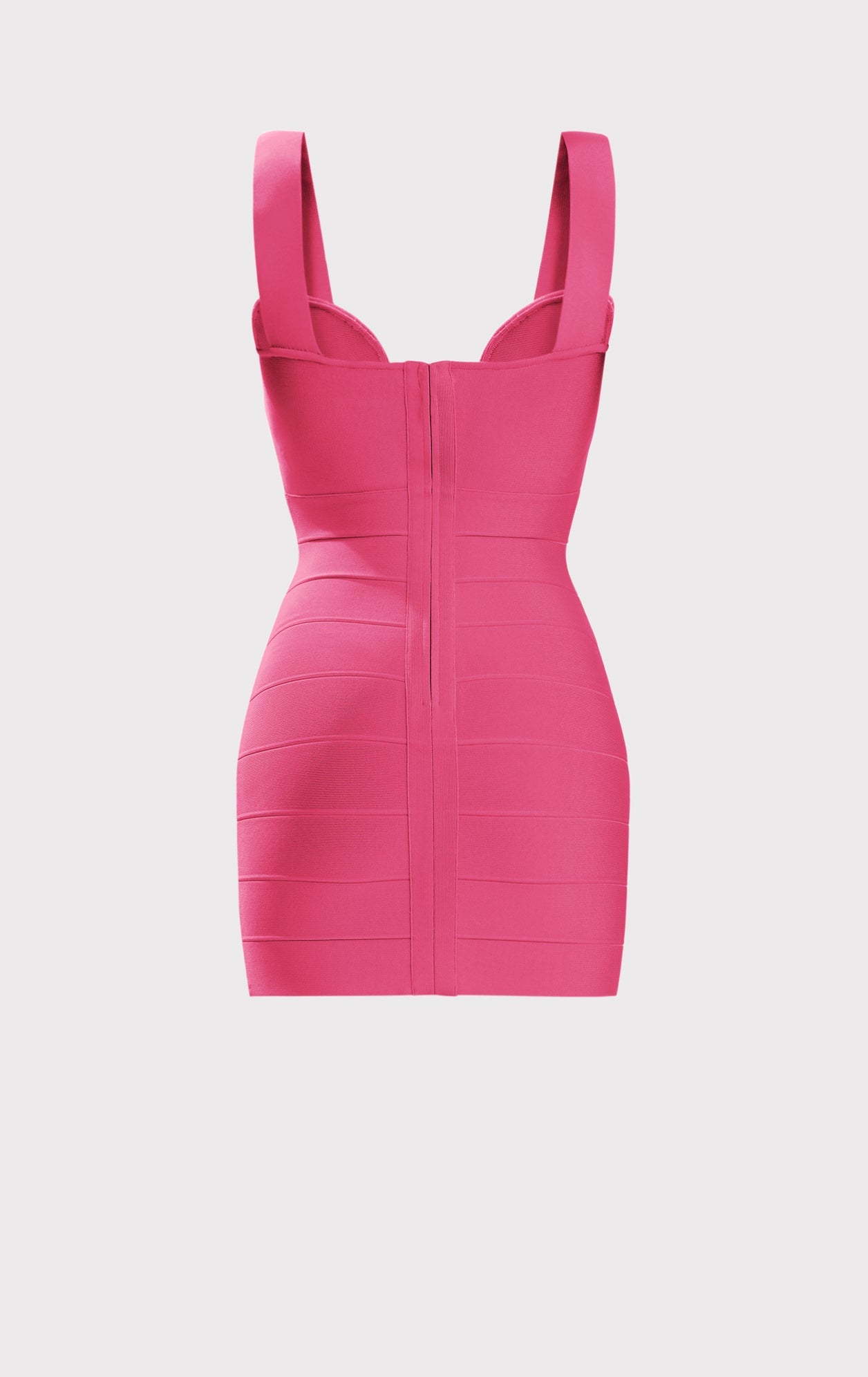 Icon Strappy Sweetheart Mini Dress | Neon Fuchsia