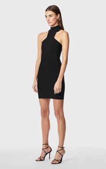 Icon Racer Mini Dress | Black