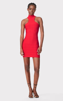 Icon Racer Mini Dress | Red Lacquer