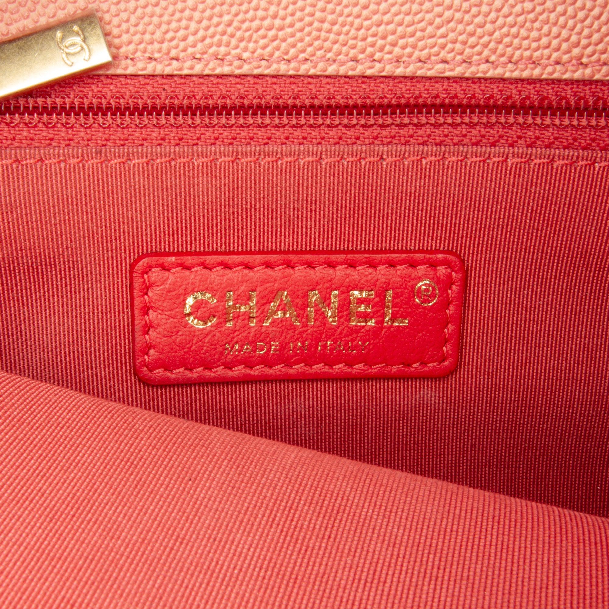 Chanel | Pre-Owned Caviar Sunset On The Sea Flap Belt Bag | Pink