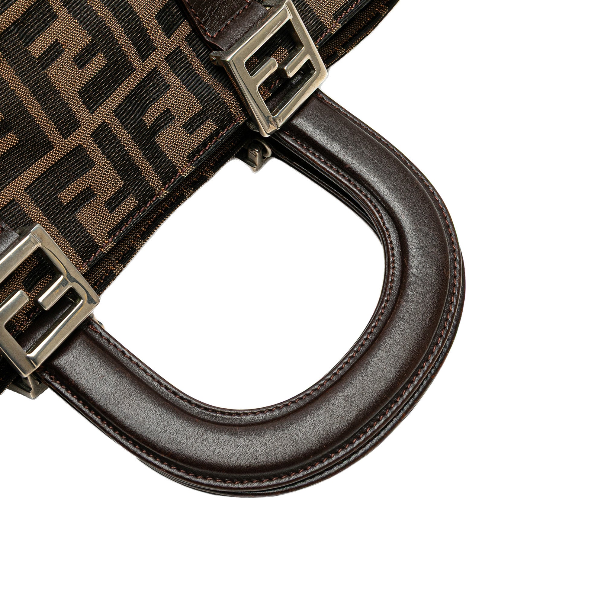 Fendi | Pre-Owned Small Zucca Canvas Twins Tote - I | Brown