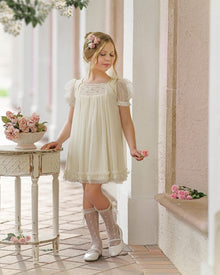 Bella Buttermilk Tulle Dress - Petite Maison Kids